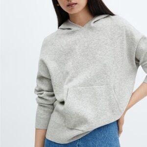 Mango Hooded sweater with front pocket